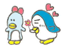 Funny cute penguin sticker #5200771