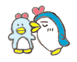 Funny cute penguin sticker #5200773