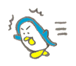 Funny cute penguin sticker #5200779