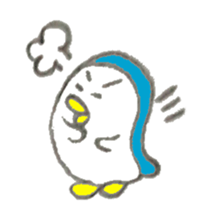 Funny cute penguin sticker #5200780
