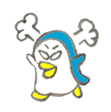 Funny cute penguin sticker #5200781