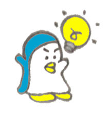Funny cute penguin sticker #5200784