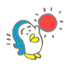 Funny cute penguin sticker #5200785