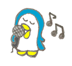 Funny cute penguin sticker #5200787