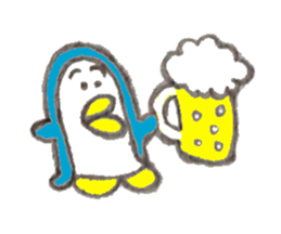 Funny cute penguin sticker #5200788