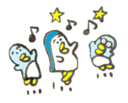 Funny cute penguin sticker #5200796