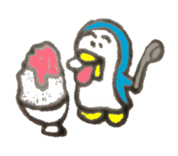 Funny cute penguin sticker #5200798