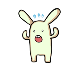 Green rabbit sticker #5201284