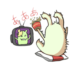 Green rabbit sticker #5201295