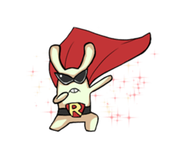 Green rabbit sticker #5201296