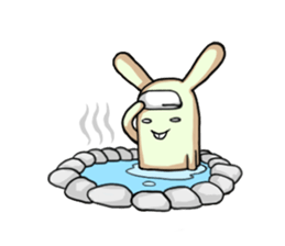 Green rabbit sticker #5201300