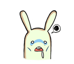 Green rabbit sticker #5201301