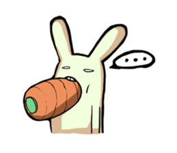 Green rabbit sticker #5201309