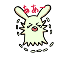 Green rabbit sticker #5201314