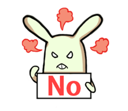 Green rabbit sticker #5201319