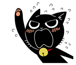Black Cat 'Tama' sticker #5202223