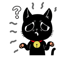 Black Cat 'Tama' sticker #5202227