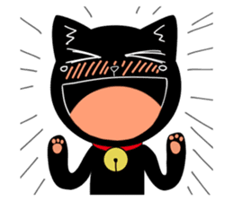 Black Cat 'Tama' sticker #5202228