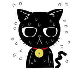 Black Cat 'Tama' sticker #5202230