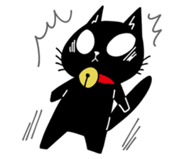 Black Cat 'Tama' sticker #5202231