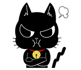 Black Cat 'Tama' sticker #5202233