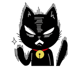 Black Cat 'Tama' sticker #5202234