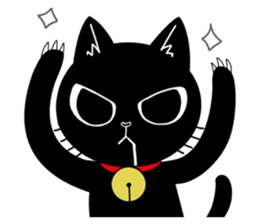 Black Cat 'Tama' sticker #5202235