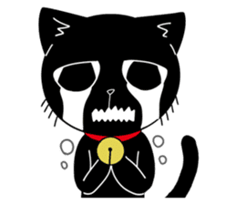 Black Cat 'Tama' sticker #5202237