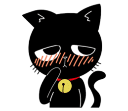 Black Cat 'Tama' sticker #5202241
