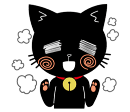 Black Cat 'Tama' sticker #5202242