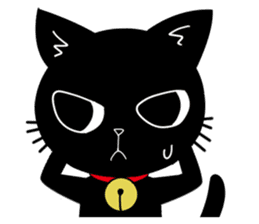 Black Cat 'Tama' sticker #5202244