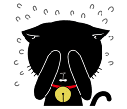 Black Cat 'Tama' sticker #5202245
