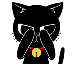 Black Cat 'Tama' sticker #5202246
