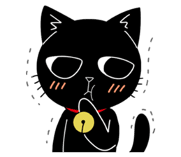 Black Cat 'Tama' sticker #5202247