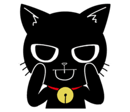 Black Cat 'Tama' sticker #5202249