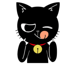 Black Cat 'Tama' sticker #5202251