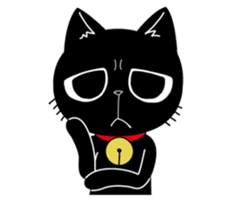 Black Cat 'Tama' sticker #5202252