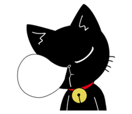 Black Cat 'Tama' sticker #5202255