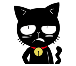 Black Cat 'Tama' sticker #5202256