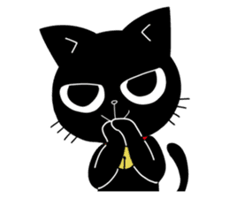 Black Cat 'Tama' sticker #5202258