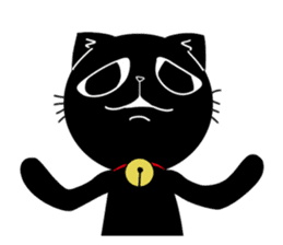 Black Cat 'Tama' sticker #5202259