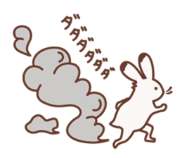 Rabbit and frog sticker #5202600