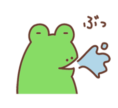 Rabbit and frog sticker #5202602