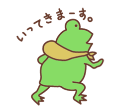 Rabbit and frog sticker #5202604