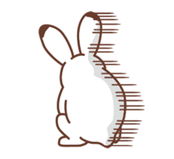 Rabbit and frog sticker #5202607