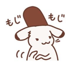 Rabbit and frog sticker #5202609