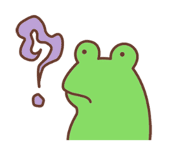 Rabbit and frog sticker #5202611