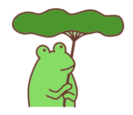 Rabbit and frog sticker #5202612