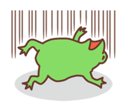 Rabbit and frog sticker #5202613