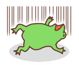 Rabbit and frog sticker #5202613
